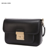 [直营]迈克·科尔斯(MICHAEL KORS) 牛皮 MK SloanEditor大号 软牛皮搭扣女包 单肩包斜挎包