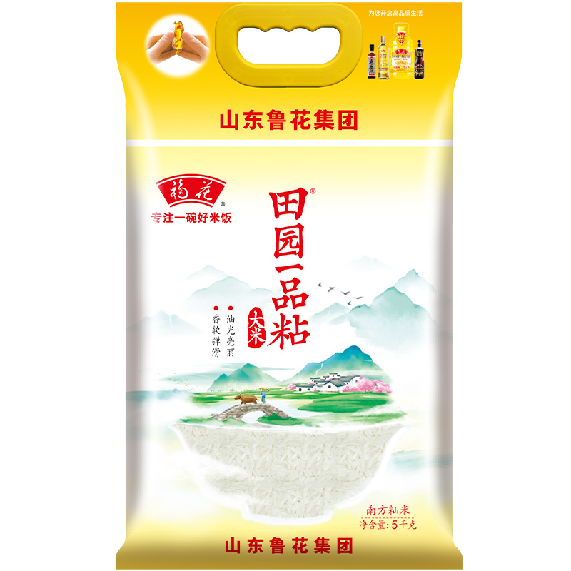 鲁花 福花 田园一品粘大米 5kg