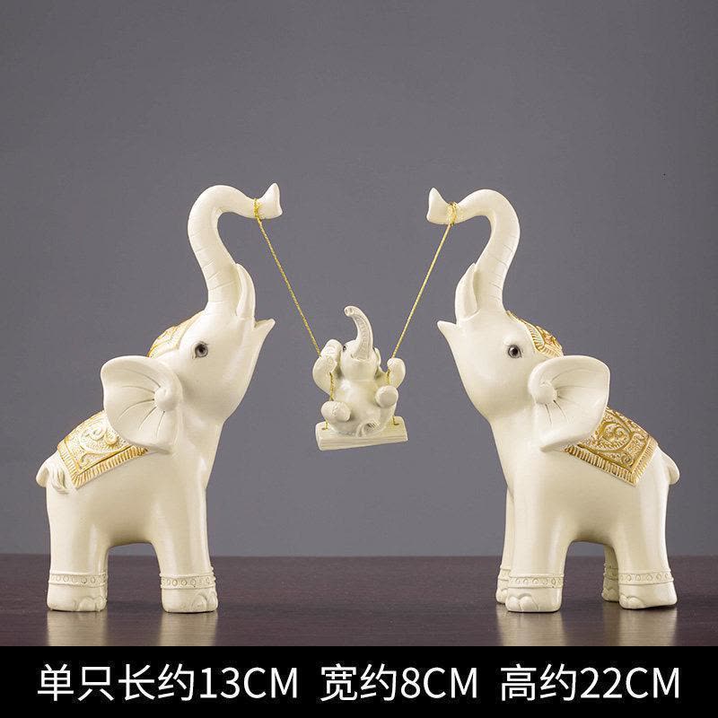 美帮汇创意结婚闺蜜新婚乔迁新居礼品客厅电视柜大象摆件家居装饰品图片