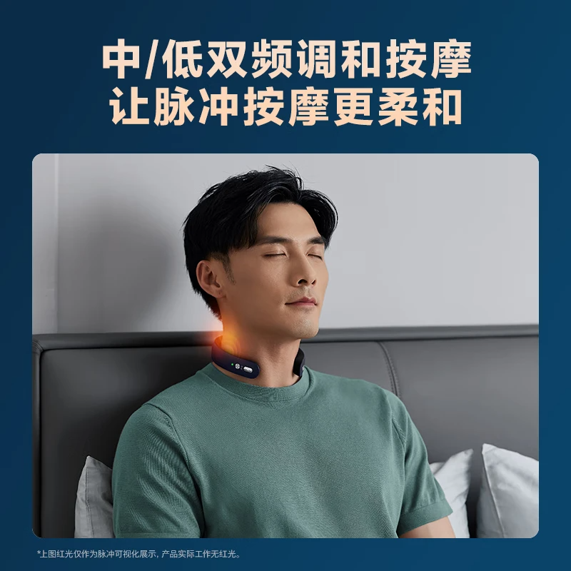 飞利浦(PHILIPS)颈椎按摩仪肩颈按摩器EMS双频脉冲按摩肩颈便携按摩仪PPM3302N高清大图