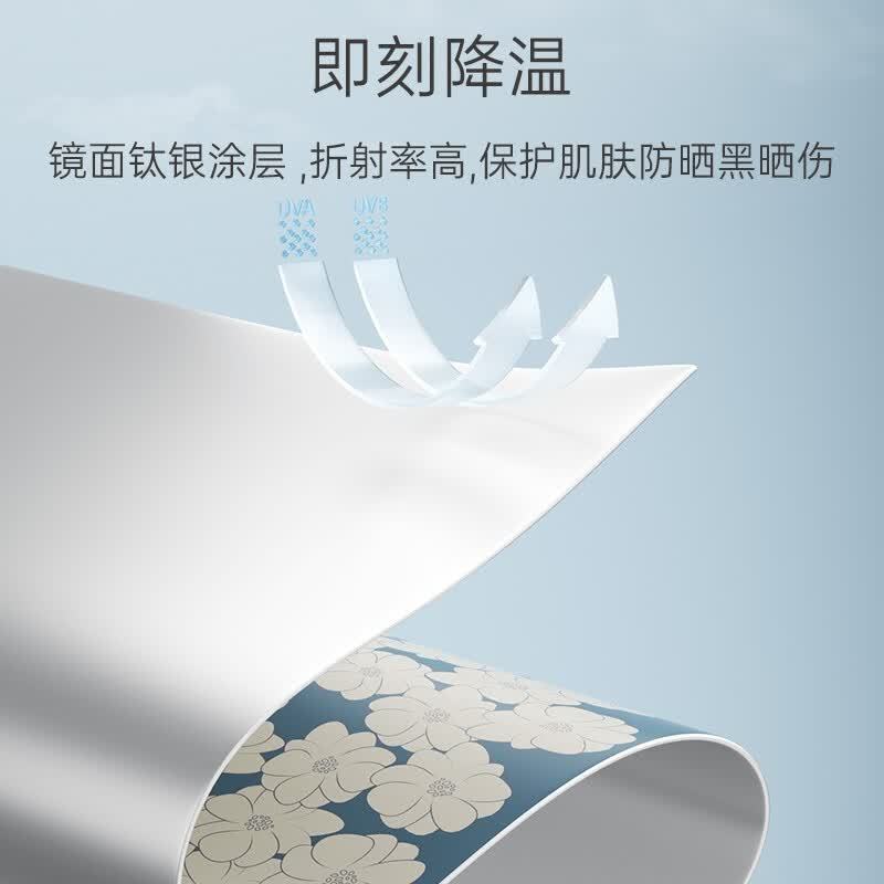 左都 ZD147遮阳伞钛银数码油画系列 五折MINI款 绿色原野-轻巧高清大图