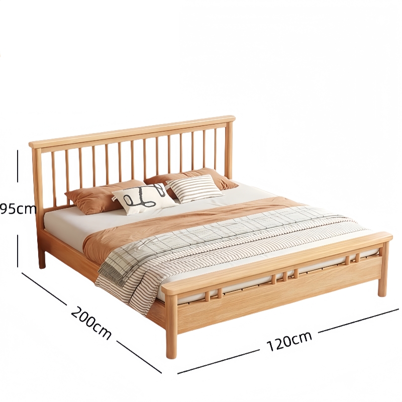 铭思沃木床200*120*95cm张高清大图