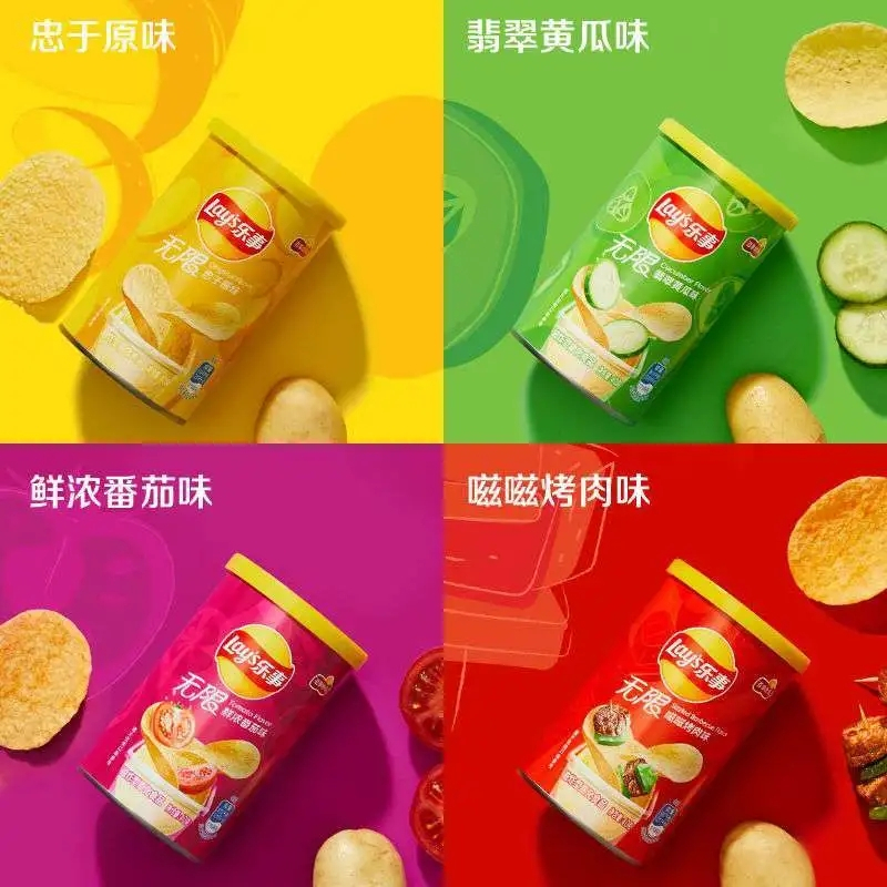 乐事 薯片桶装 40g*8桶 黄瓜味高清大图