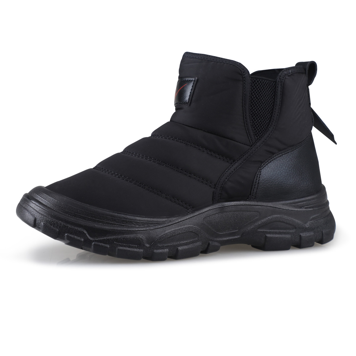 双星冬季加棉休闲鞋男爸爸鞋舒适加绒高帮妈妈鞋中老年健步鞋高清大图