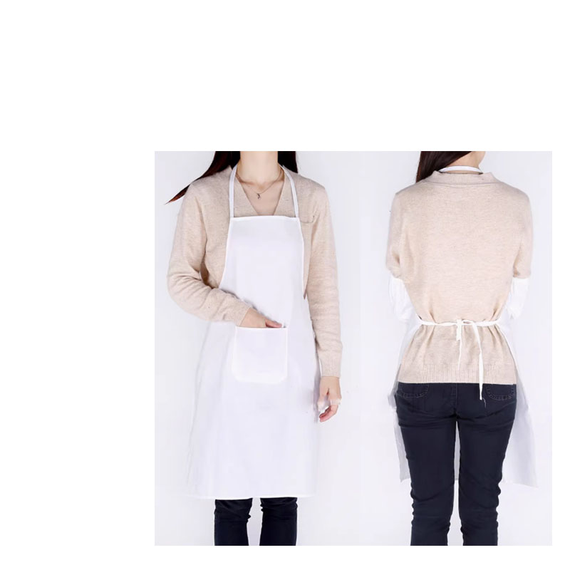 白布围裙75*54cm高清大图
