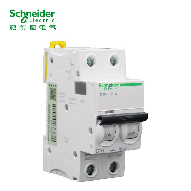 3M 施耐德 交流微型断路器 iC65N-C16A/2P A9F18216高清大图