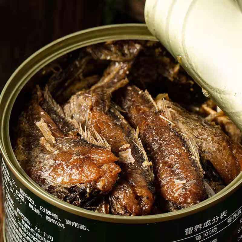 北戴河(BDH)黄花鱼罐头整箱 即食红烧香酥海鲜 方便 应急食品 代餐 罐头 300g*24罐