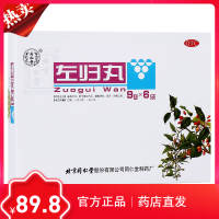 同仁堂左归丸9g*6袋 滋肾补阴补肾亏神疲口燥盗汗腰酸膝软中成药 丸剂 健脾益肾男科用药