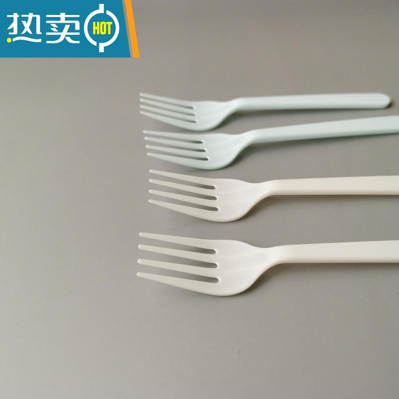 敬平蛋糕叉 生日水果叉沙拉叉子儿童果叉单独包装塑料甜品叉 散装1000只蓝色牙签高清大图