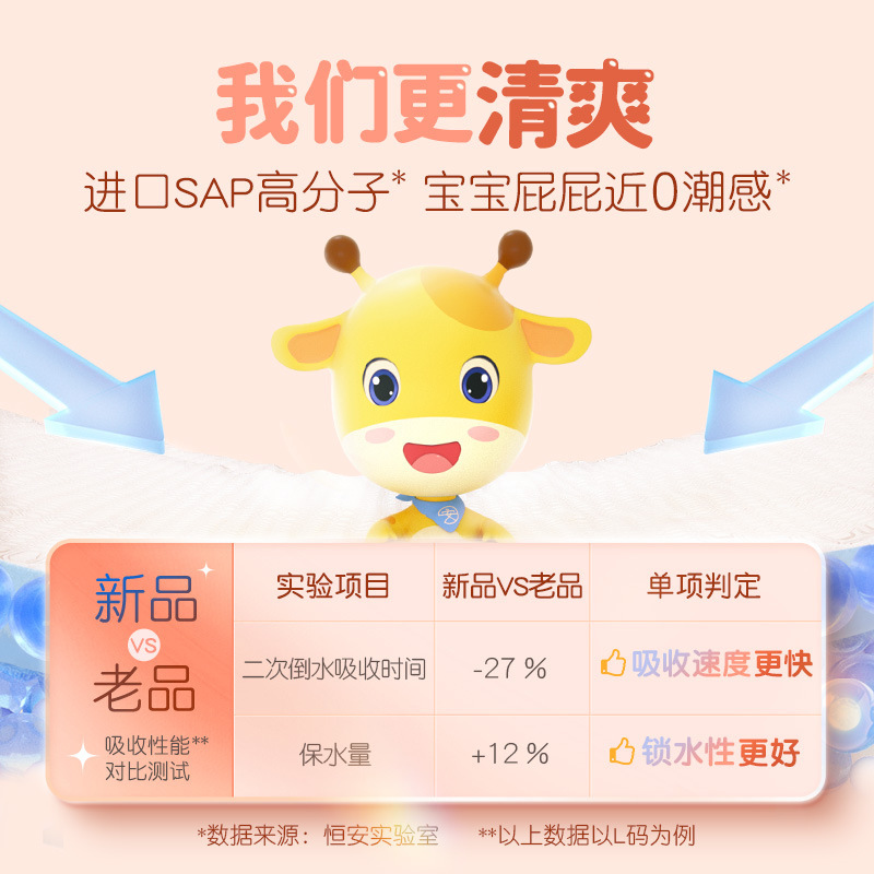 安儿乐(Anerle)干爽超薄婴儿纸尿裤 尿不湿 宝宝尿裤 大号L112片[9-13KG]