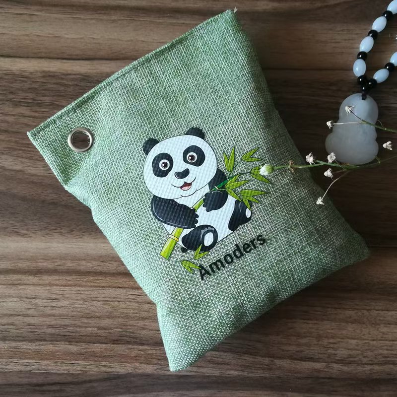 山水本色 麻布碳包竹炭包活性炭 500克 包高清大图