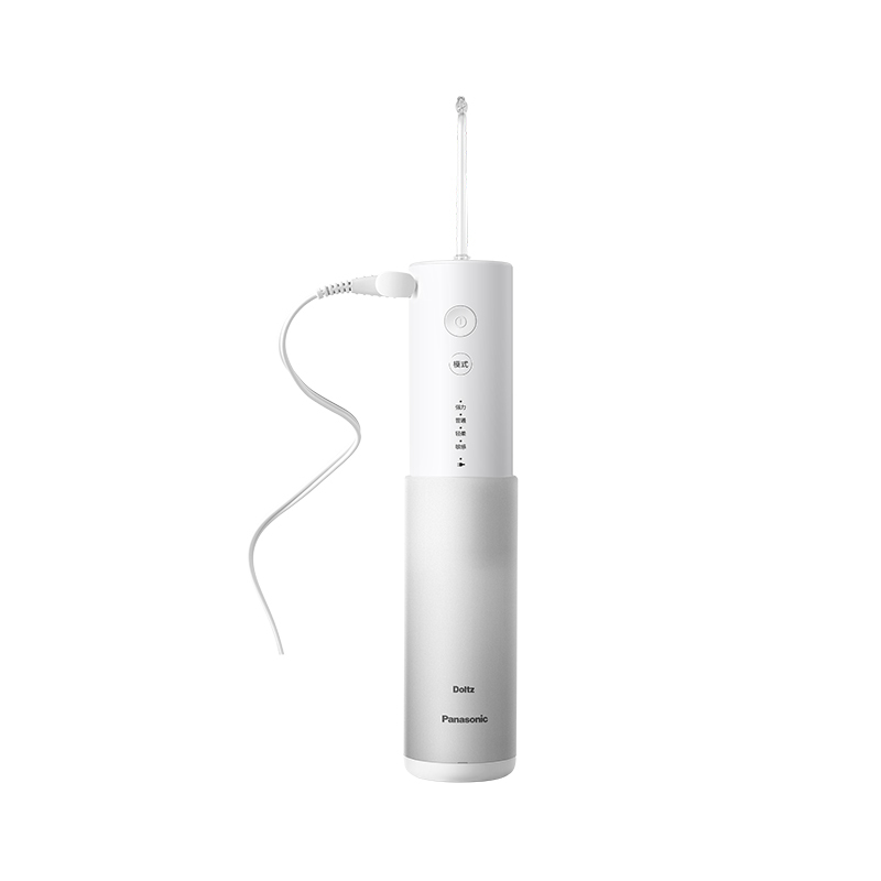 松下 (Panasonic)冲牙器 洗牙器 水牙线 小圆管清洁器 超声波水流 家用便捷式口腔清洁EW-DJ41-S405
