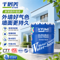 千居美新家园外墙漆防水防晒耐候抗污乳胶漆外墙涂料E1-1242浅蓝色1KG