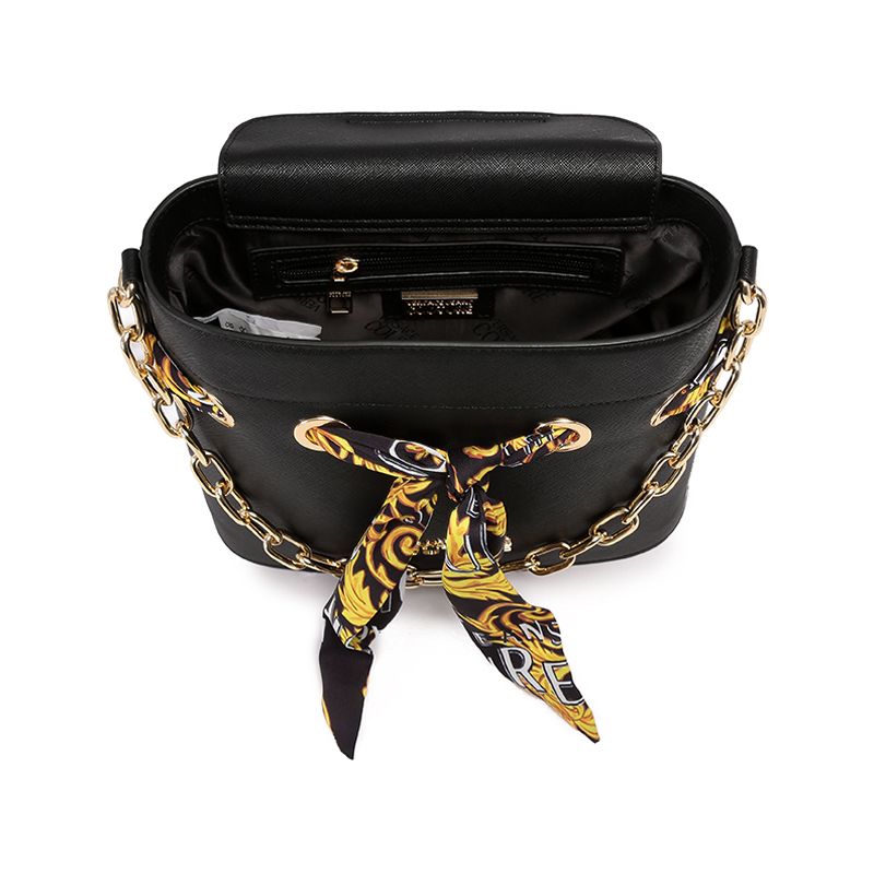 范思哲versacejeanscouture女士手提单肩斜挎包水桶包链条包74va4bad