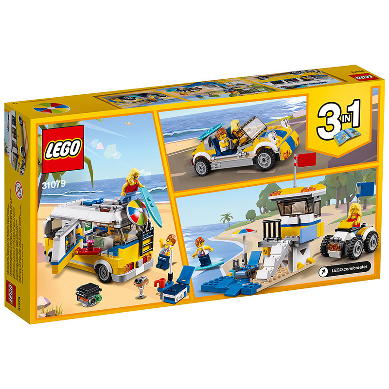 LEGO 乐高 Creator创意百变系列 阳光海滩房车 LEGC31079