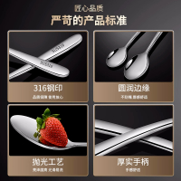 刀叉勺餐具316不锈钢家用食品级西餐牛排刀汤勺意面水果X8169