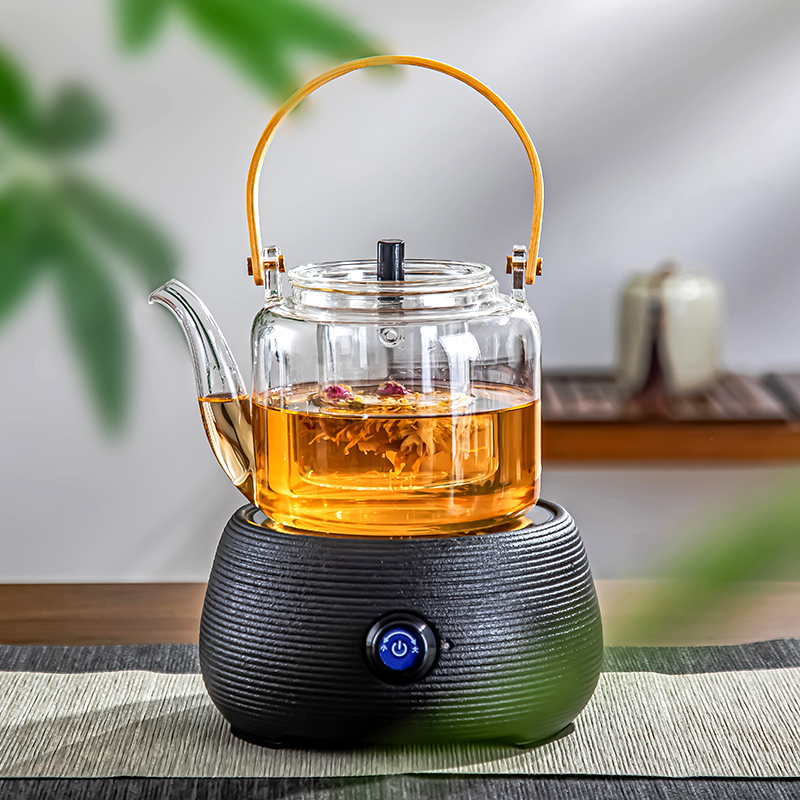 电陶炉煮茶器迷你家用小型煮黑洱花白茶玻璃养生壶烧水泡茶陶瓷炉