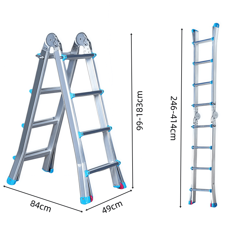 鑫木樽折叠梯49*84*183cm个高清大图