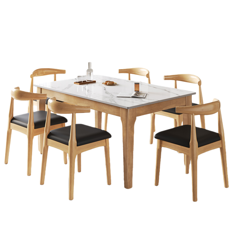 铭思达餐桌120*70*75cm套高清大图