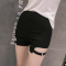 黑色 S 夏季高腰性感短裤子显瘦紧身弹力热裤百搭外穿休闲裤包臀打底裤衩