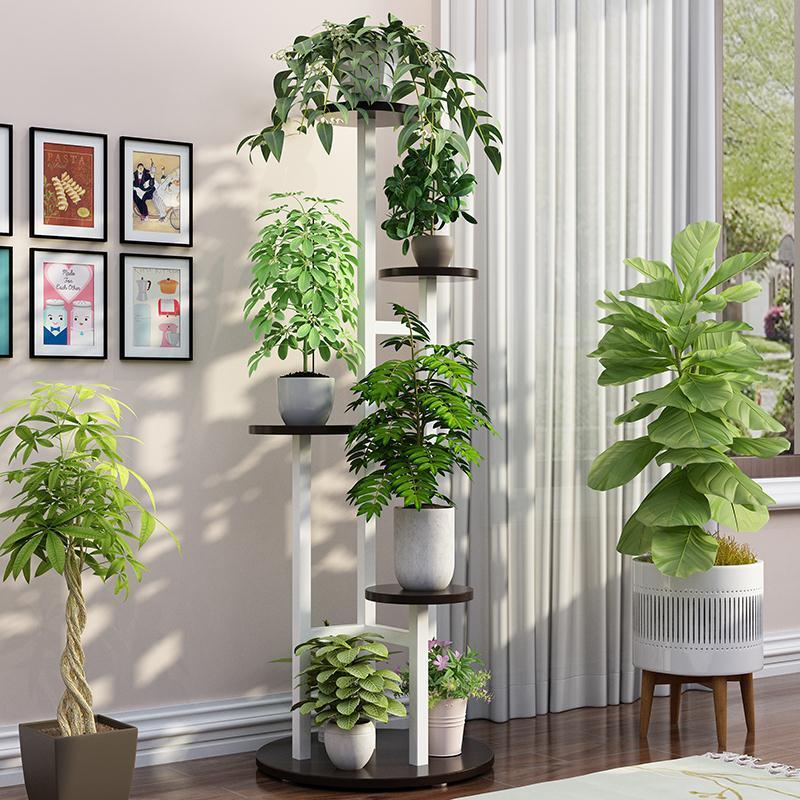 绿萝花架多层室内特价置物架客厅卧室阳台铁艺花架家用落地花盆架