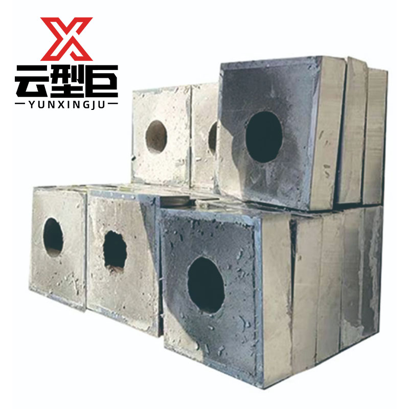 云型巨 警冲标水泥底座 水泥底脚底座 350*350*90mm 单位:个高清大图