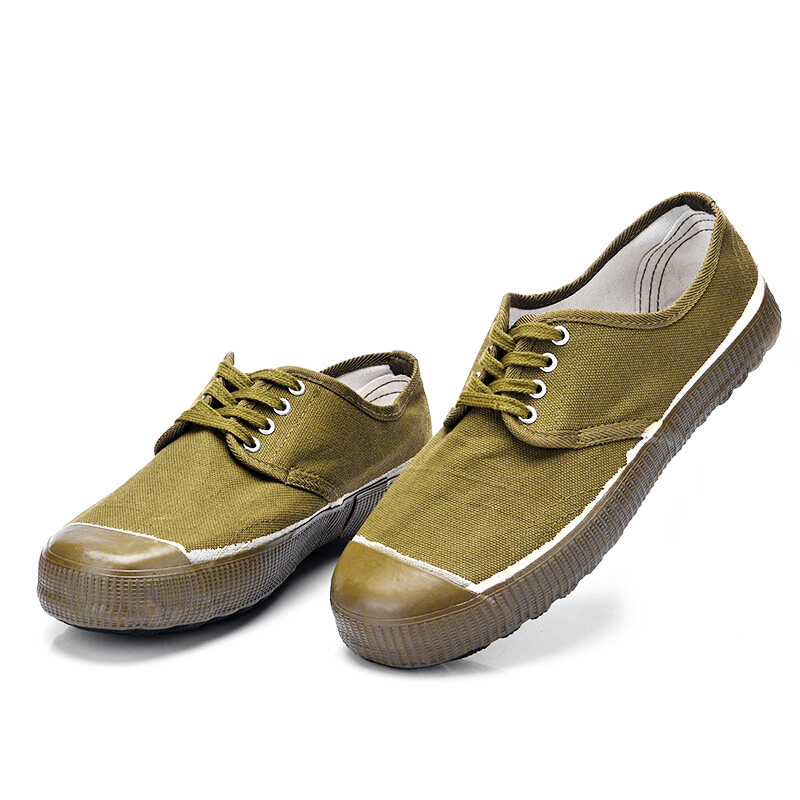 老社员(lsy) 解放鞋 劳保鞋 帆布鞋 工地鞋登山鞋黄胶鞋 黄色42码