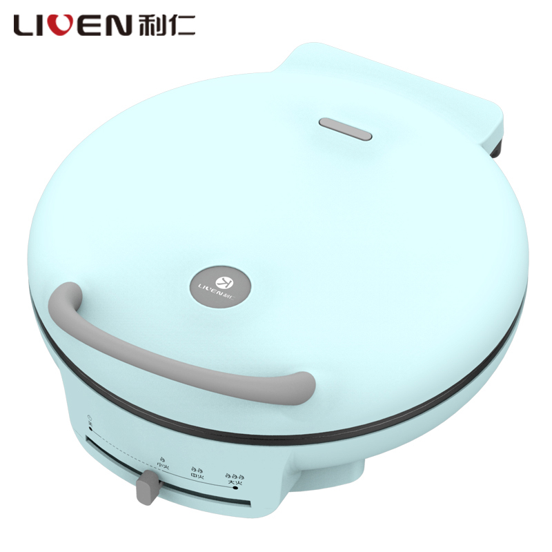 利仁(LIVEN)电饼铛(煎烤机)家用导油槽多功能双盘电饼档火力调节25mm加深加大不粘涂层烤盘LR-JP3018