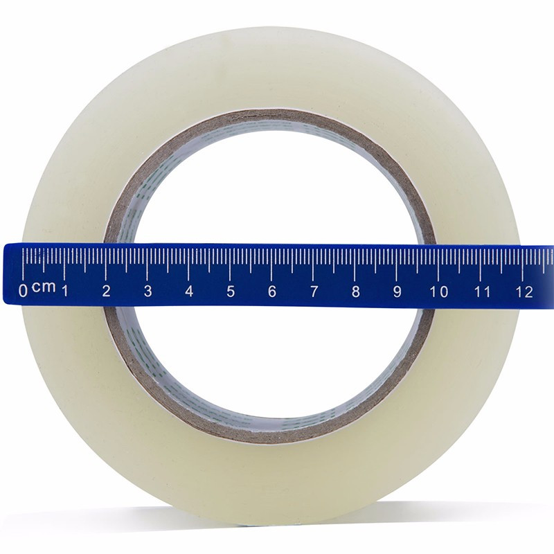 得力(deli)30334透明封箱胶带 6卷/筒 60mm*150y 宽胶带胶条 快递打包胶带 宽胶布胶纸