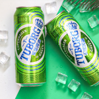 乐堡啤酒(Tuborg)清爽小麦啤酒500ml*12听装