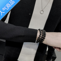 SUNTEK男士开衫外套2021秋装新款韩版潮流帅气休闲针织衫修身薄款毛衣男