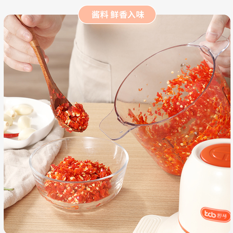凯琴(kcb)绞肉机 KC-JR-N(魔法绿)家用电动不锈钢多能料理机绞馅机碎肉打肉机切菜搅拌