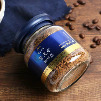 日本进口AGF 奢侈咖啡店 速溶冻干黑咖啡80g(特别调配瓶蓝瓶) 40杯份蓝罐 无蔗糖香浓苦咖啡粉