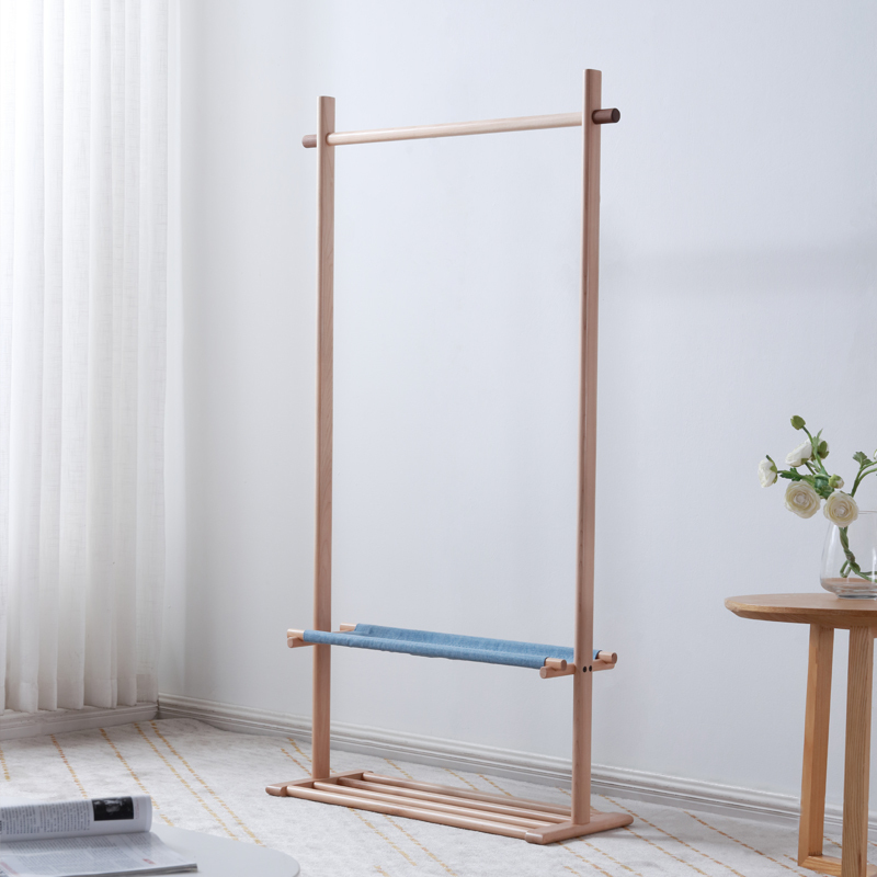 挂衣架闪电客现代简约衣帽架家用挂衣服架子收纳一体架卧室落地衣架