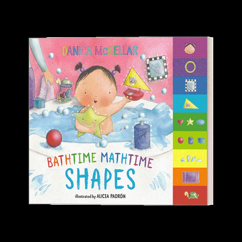 [醉染正版]英文原版绘本 Bathtime Mathtime Shapes McKellar Math 边洗澡边学数学高清大图