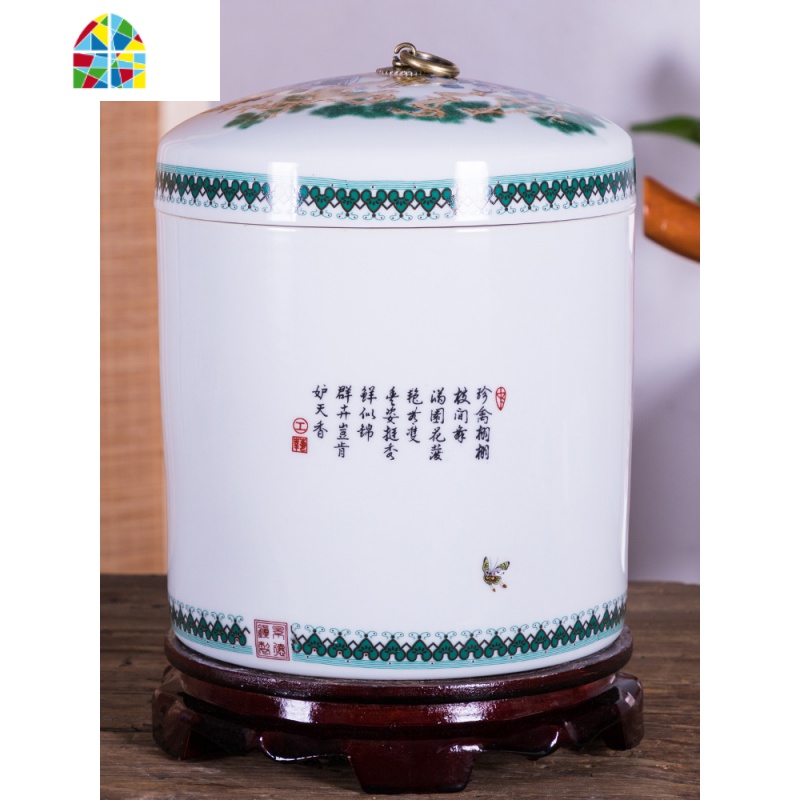 陶瓷净水缸瓷器水壶过滤器冷水壶带龙头储水罐储水桶大容量 家用 FENGHOU 报喜鸟水缸带铜龙头(镀铜)凉水壶高清大图