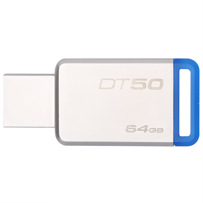 金士顿(Kingston)64GB U盘 DT50 金属高速优盘 USB3.1