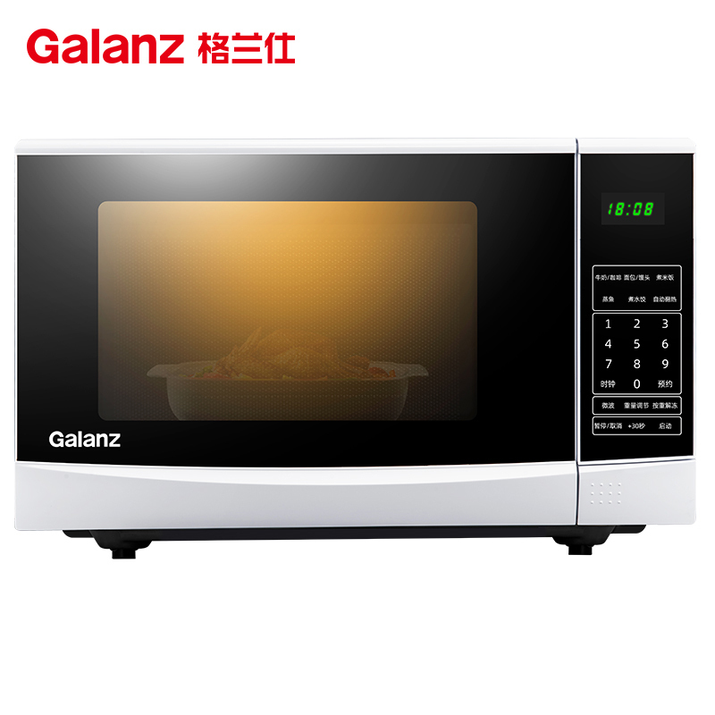格兰仕(Galanz) 微波炉 P70F20CN3P-N9(W0) 20L家用微波炉智能预约平板加热按门式智能烹饪高清大图