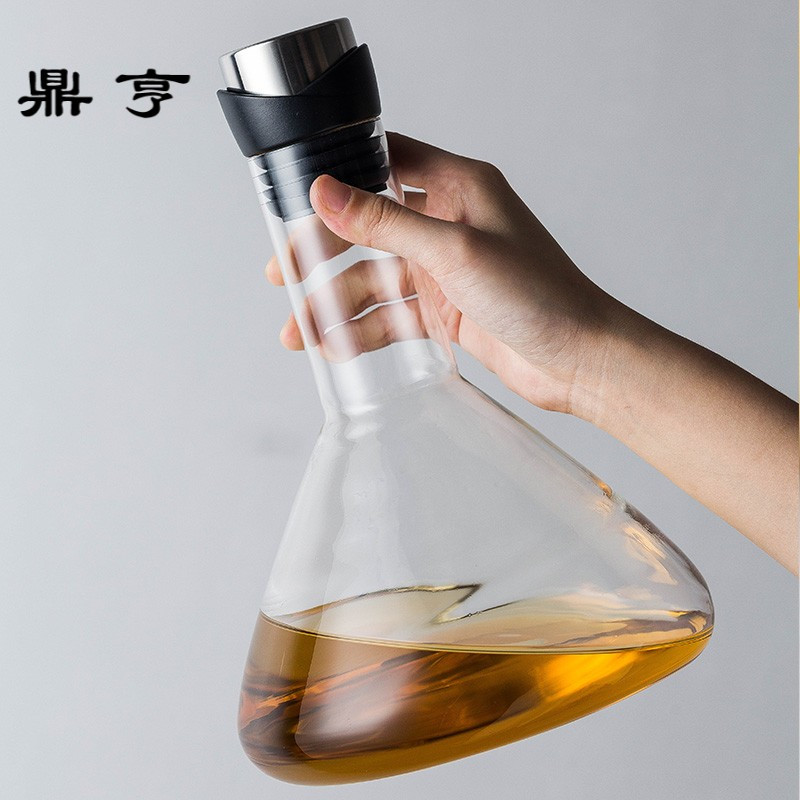 鼎亨 欧式无铅玻璃醒酒器红酒快速过滤分离器家用葡萄酒酒壶