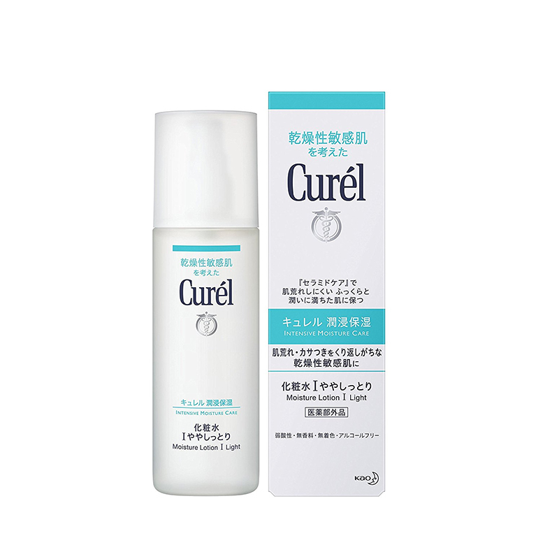 日本花王珂润(Curel)润浸 1号化妆水150ml 润浸保湿温和爽肤水清爽型 保湿补水