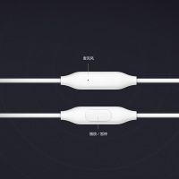 小米活塞耳机清新版 黑色 手机线控入耳式带麦耳塞原装正品安卓手机通用
