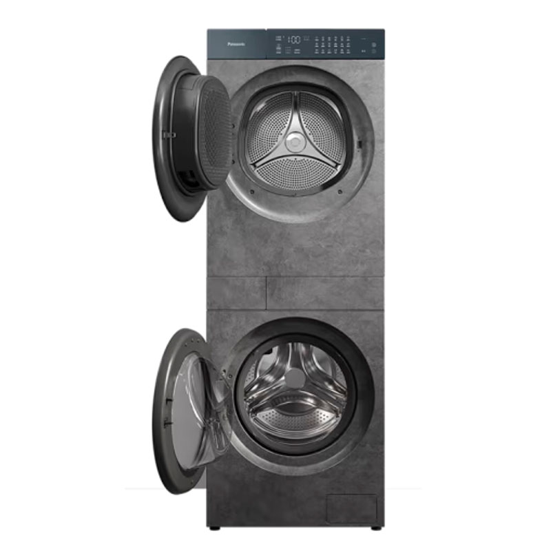 松下(Panasonic)NA-G3D56喜马拉雅复式一体机13kg滚筒洗衣机12kg变频热泵洗烘套装 水氧泡沫净光动银高清大图