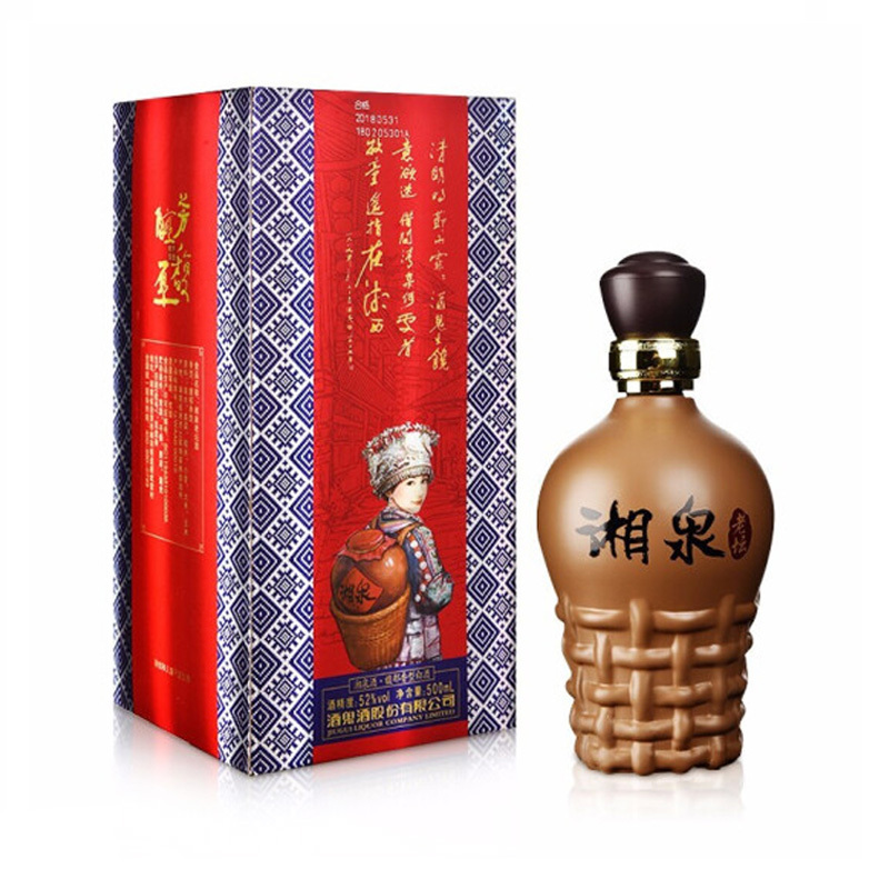 酒鬼酒 湘泉老坛酒52度500mL*6瓶整箱装国产白酒