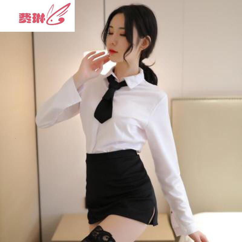 性感情趣内衣骚惑ol秘书衣服开档床上裙女超骚套装挑逗 费琳