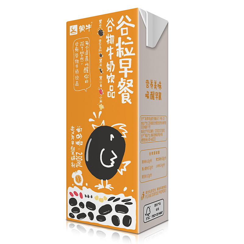 蒙牛真果粒牛奶饮品(四种口味)250g24缤纷礼盒装+谷粒早餐谷物牛奶饮品(黑谷)250ml12整箱装