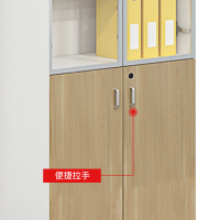 简约办公柜 木质书柜 两门资料档案柜 中两门文件柜