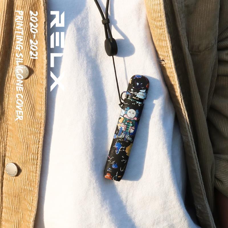 悦刻四代保护套幻影悦客五代保护壳潮牌挂链悦刻relx一代保护套印悦客