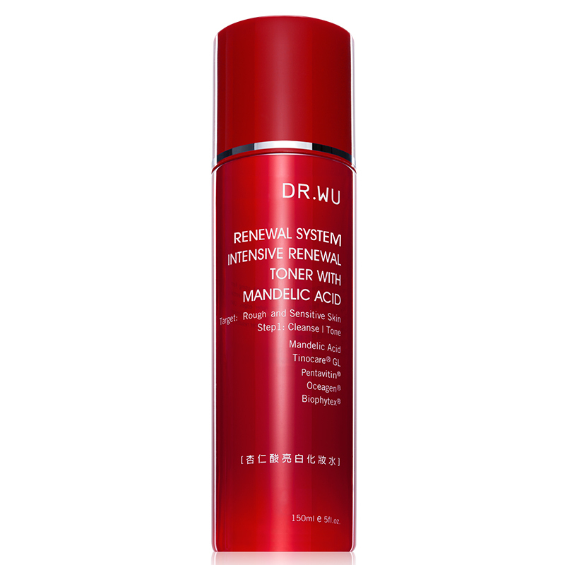 DR.WU达尔肤杏仁酸亮采化妆水 150ml(去闭口 改善痘痘 杏仁精华 补水保湿)