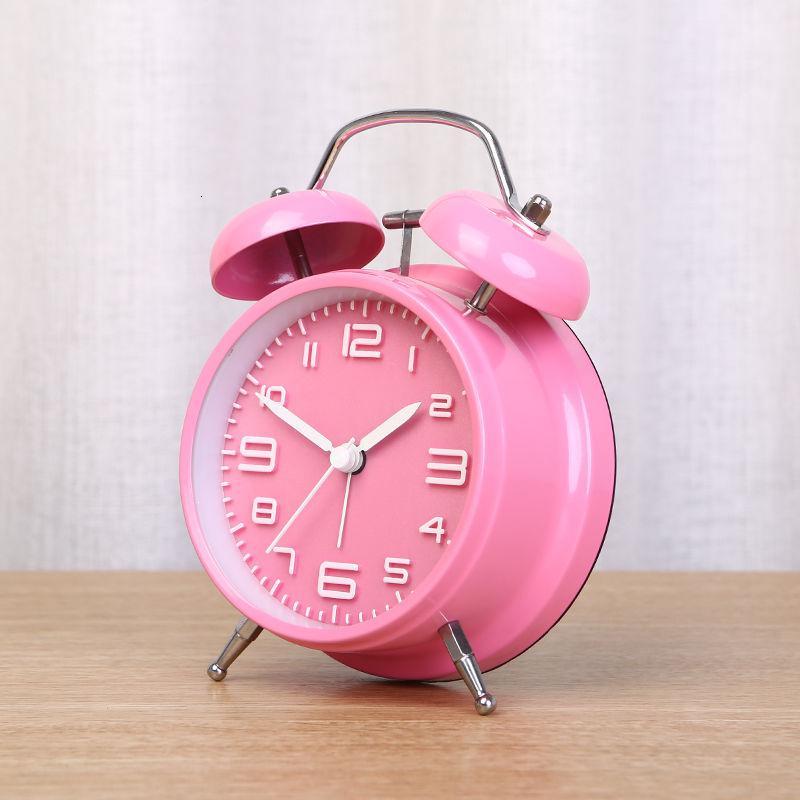 铭侣大立体数字学生走时闹表儿童床头简约夜光创意懒人闹钟视频