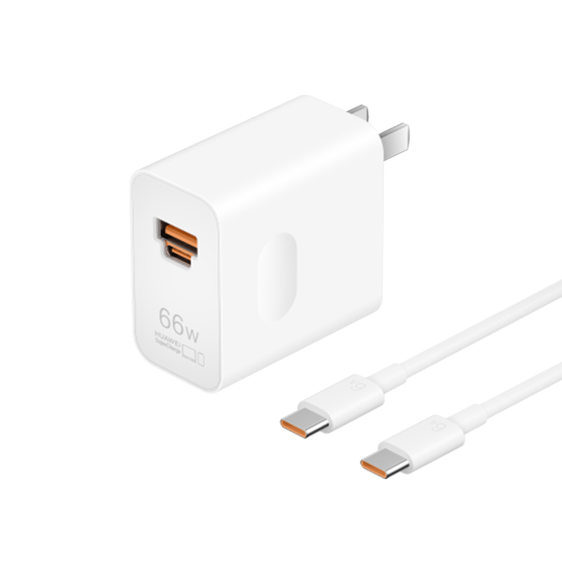 华为(HUAWEI)全能充电器(Max 66W)白色 中规 [此产品10件以上起拍]高清大图